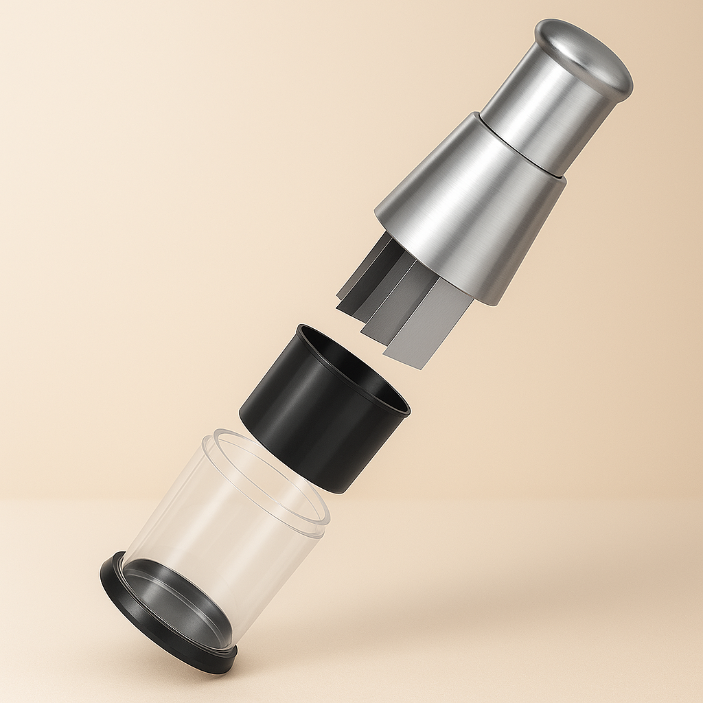 Espremedor de Alho em Aço Inox