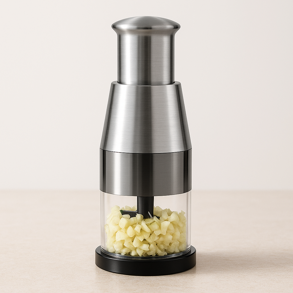 Espremedor de Alho em Aço Inox