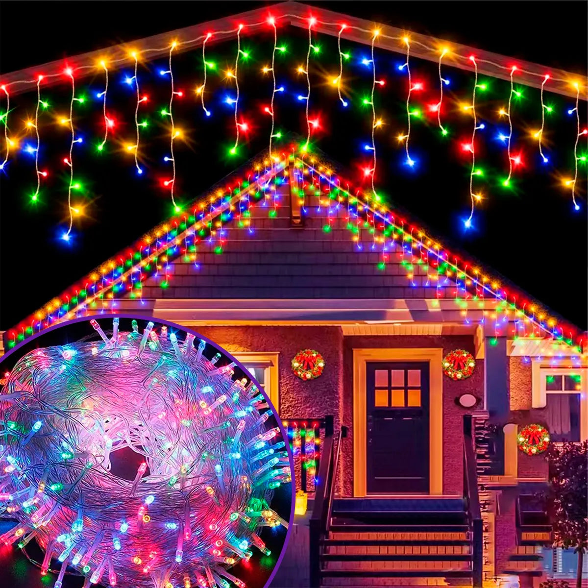 Led Pisca-Pisca Magia Natalina 8 funções
